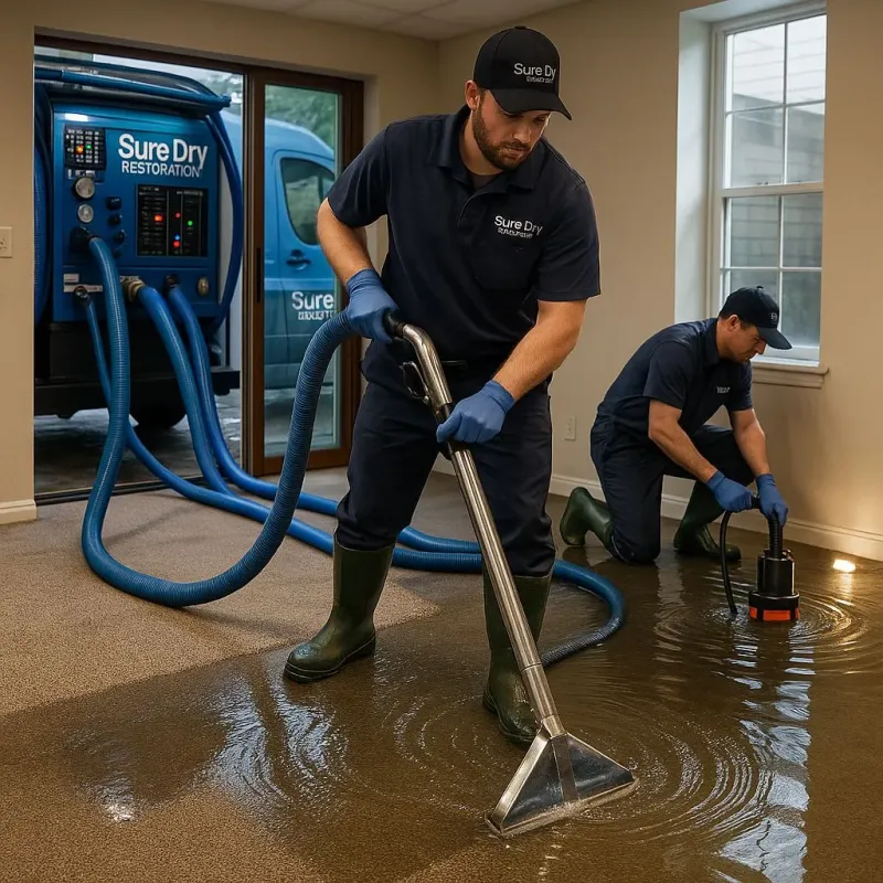 Water Extraction and Removal process in Pecan Plantation, TX